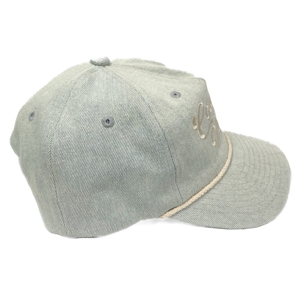 Southern Supply Hat Company Country and Western Trucker Hat Denim Blue Snapback - Picture 3 of 8